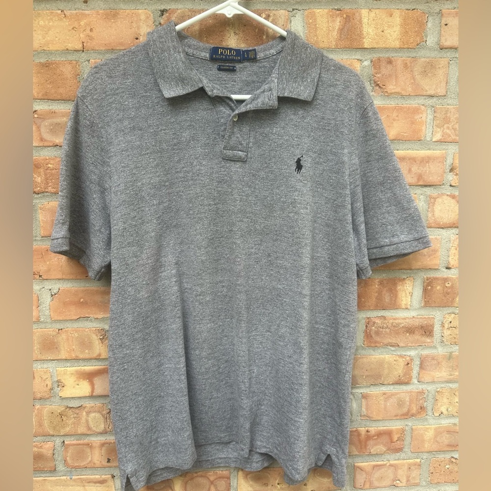 Ralph Lauren Men's Polo Shirt in Gray
